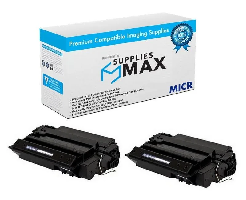 SuppliesMax SuppliesMax HP Q6511AD-MICR MICR Toner Cartridge 2 Pack 6000 Page Yield — product photo