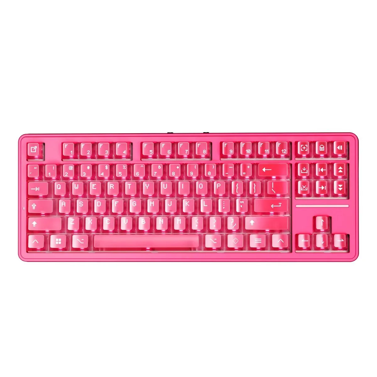 Vszerda Vszerda A87 Pro 87-Key TKL Gasket Mount Hot-Swap Tri-Mode RGB Gaming Keyboard Crystal Pink — product photo
