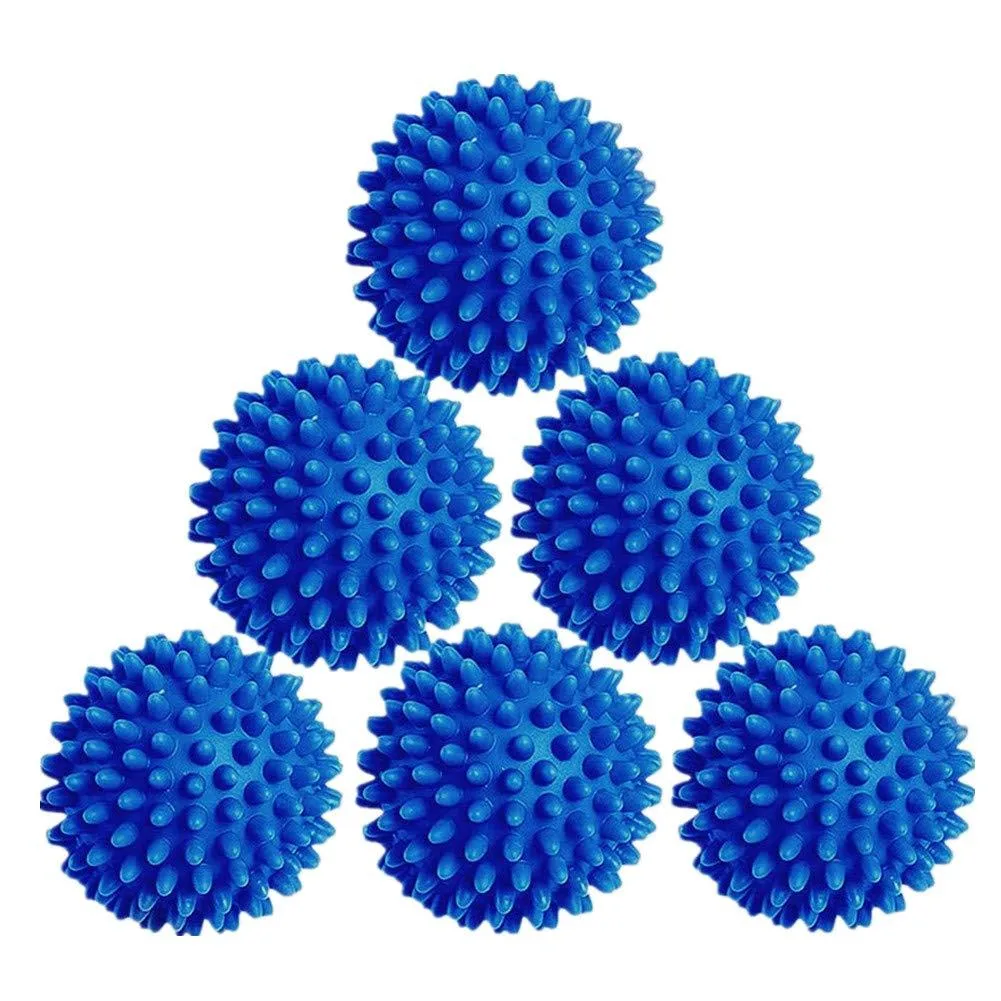 Colorsheng Laundry Dryer Balls 6 Pack Blue 2.6 inch — product photo