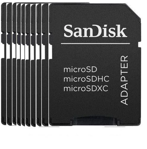 SanDisk SanDisk microSD to SD Adapter 10 Pack Black — product photo
