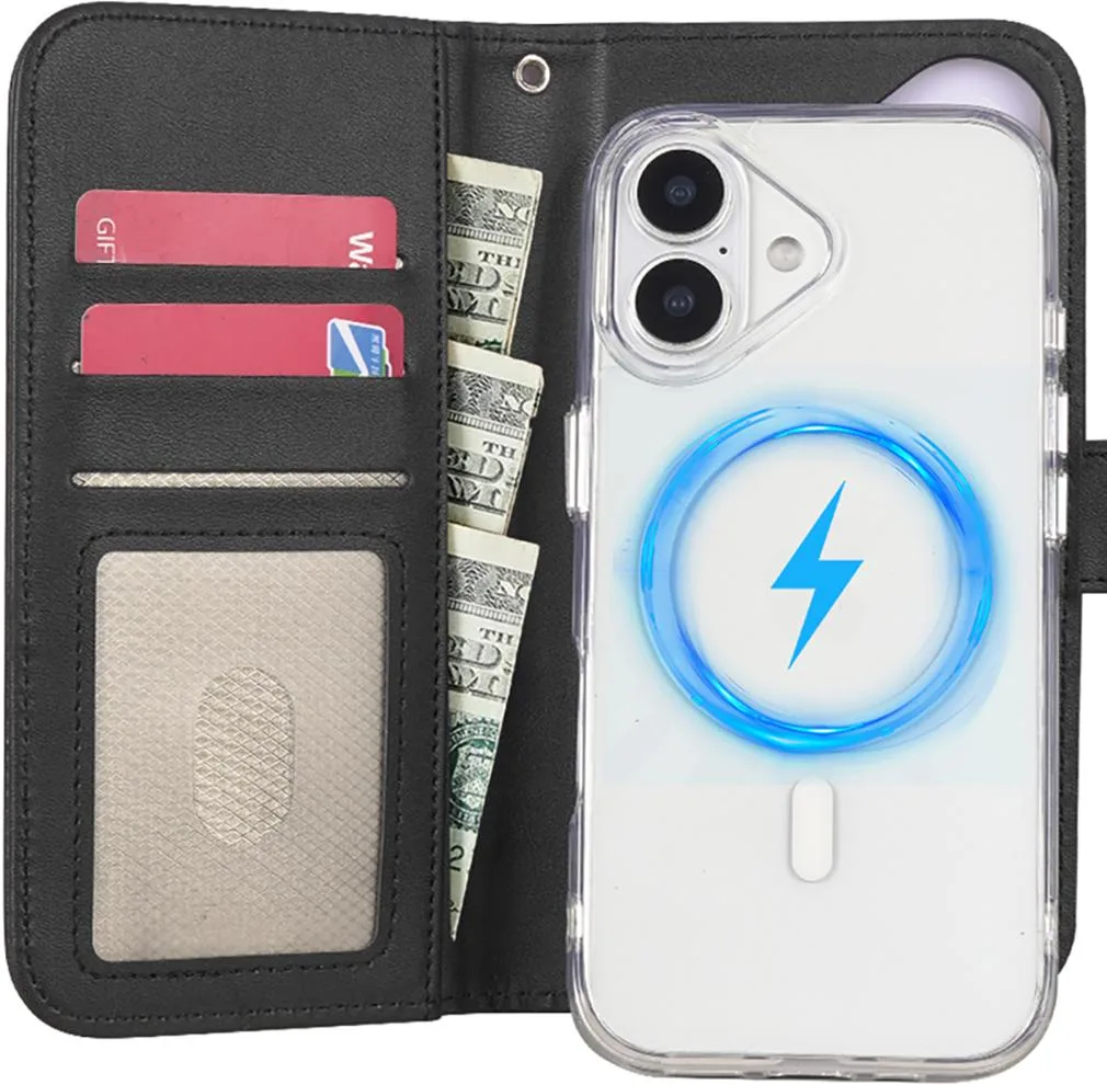 Nakedcellphone Nakedcellphone Wallet Strap Clear Case Combo iPhone 17 — product photo
