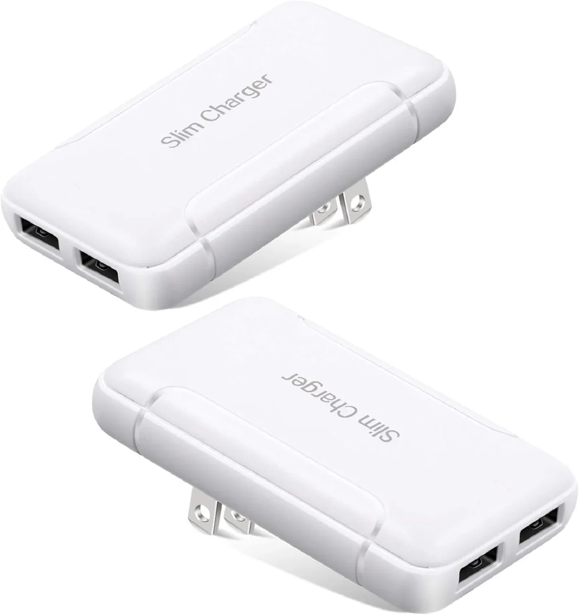 PISKEKAT PISKEKAT USB Wall Charger 2-Pack White — product photo