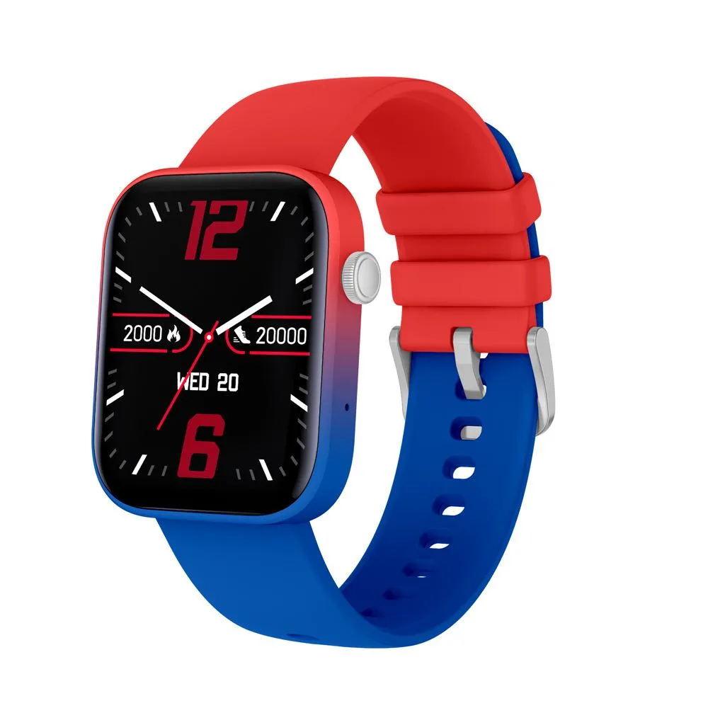 allentian allentian P43 Smart Watch Blue Red 28mm 125g 2022 — product photo