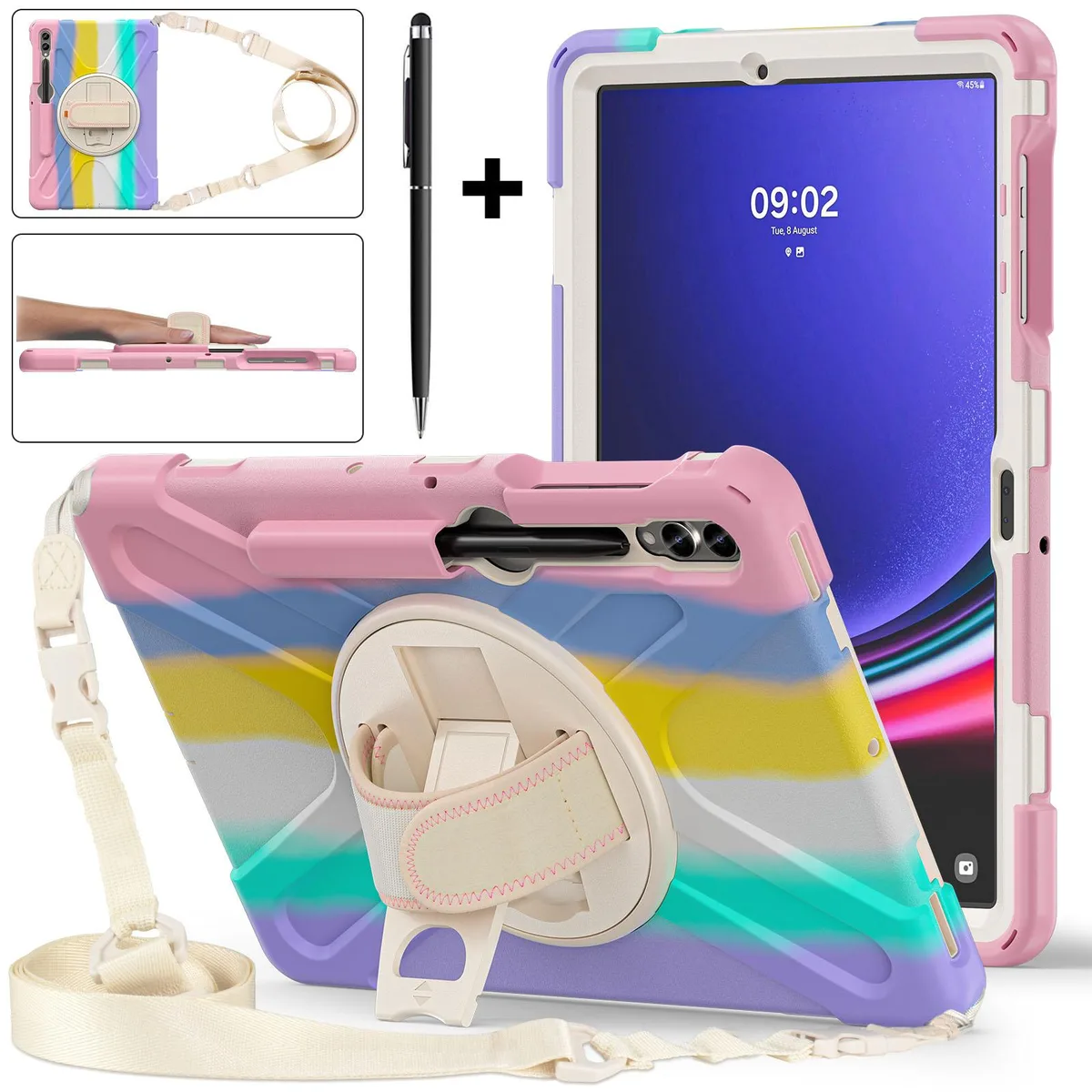 Werleo Werleo SM-X810/SM-X816B/SM-X818U laptop case Pink/White — product photo