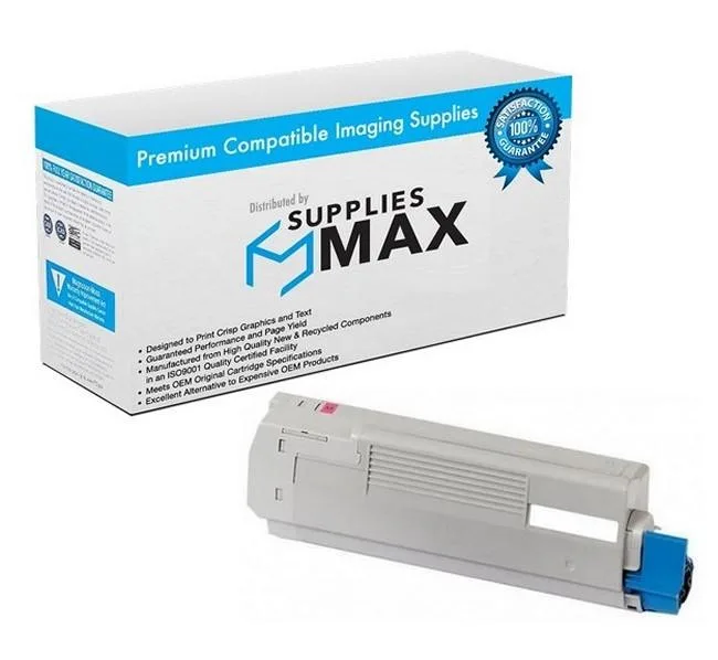 SuppliesMax SuppliesMax Magenta Toner Cartridge 5000 Pages TYPE C8 43324475 — product photo