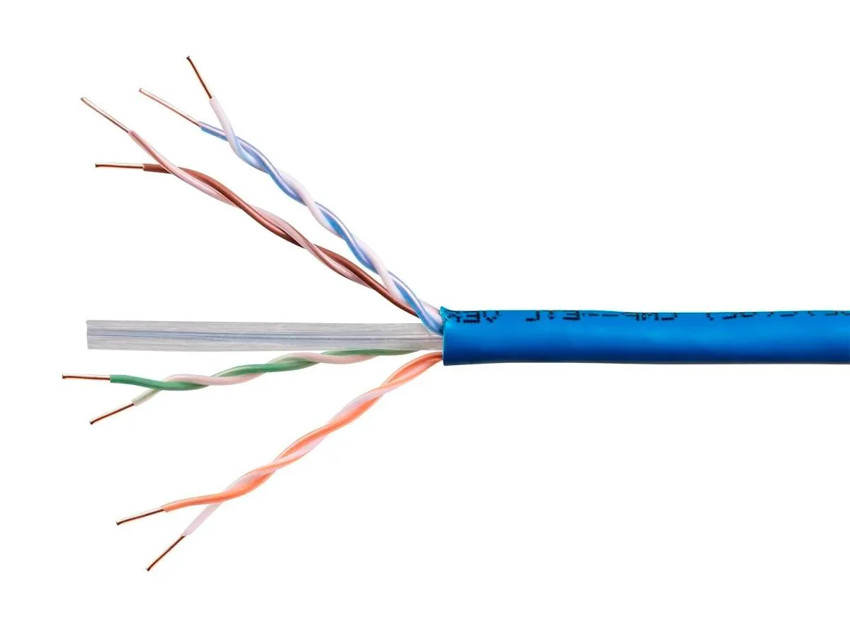 Monoprice Inc. Monoprice 121794 Cat6A Ethernet Bulk Cable 1000ft Blue 23AWG Solid CMP 650MHz — product photo