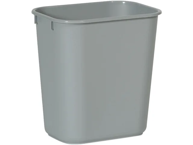 Rubbermaid Commercial Rubbermaid Commercial 2955GYCT Deskside Wastebasket Gray 12.1" H x 8.3" W — product photo