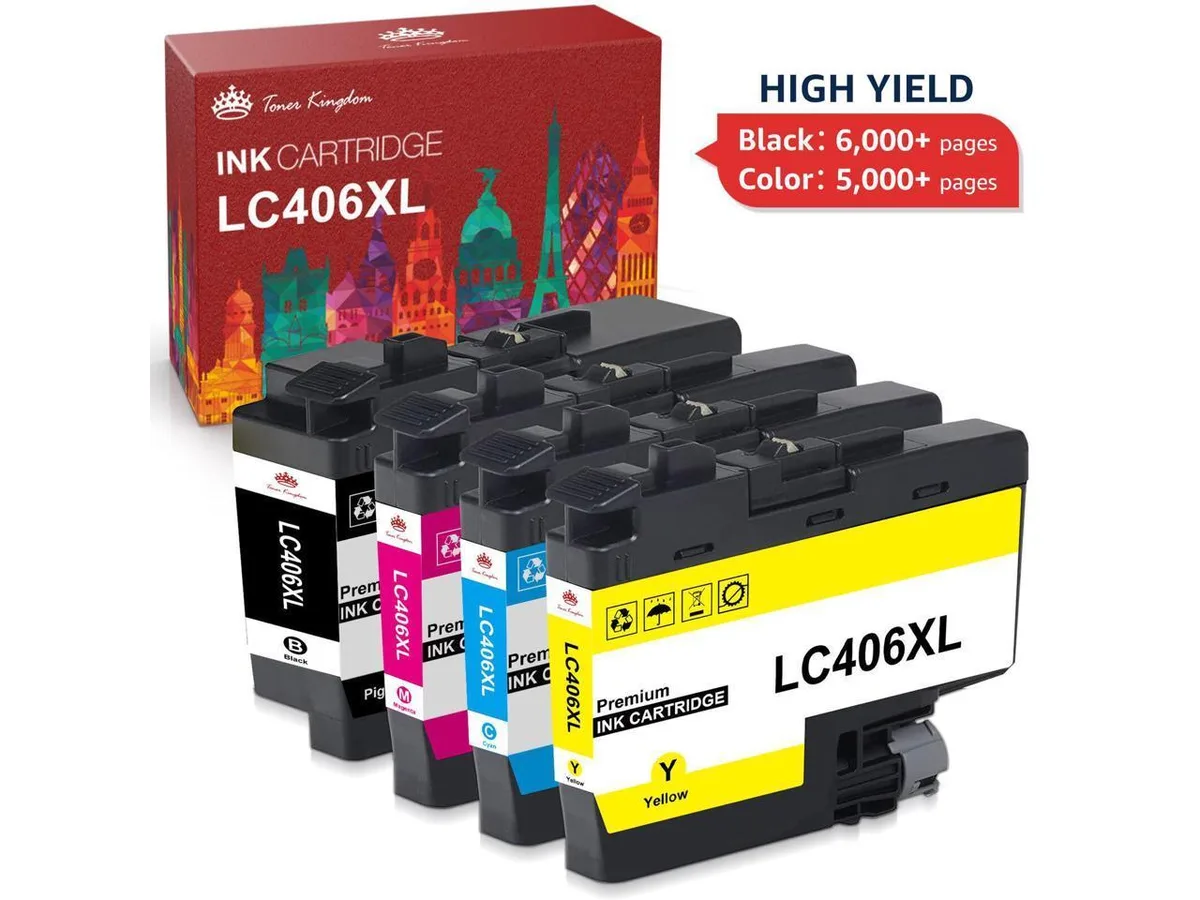 V4ink V4ink LC-406XL 4-Pack Ink Cartridges Black Cyan Magenta Yellow — product photo