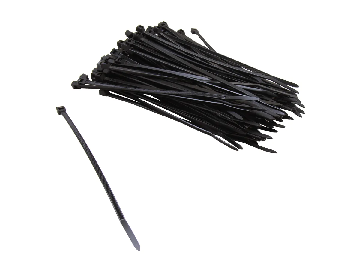Nippon Labs Nippon Labs CT-6INT-BK 6" 30 lbs Cable Ties Black 100pcs — product photo