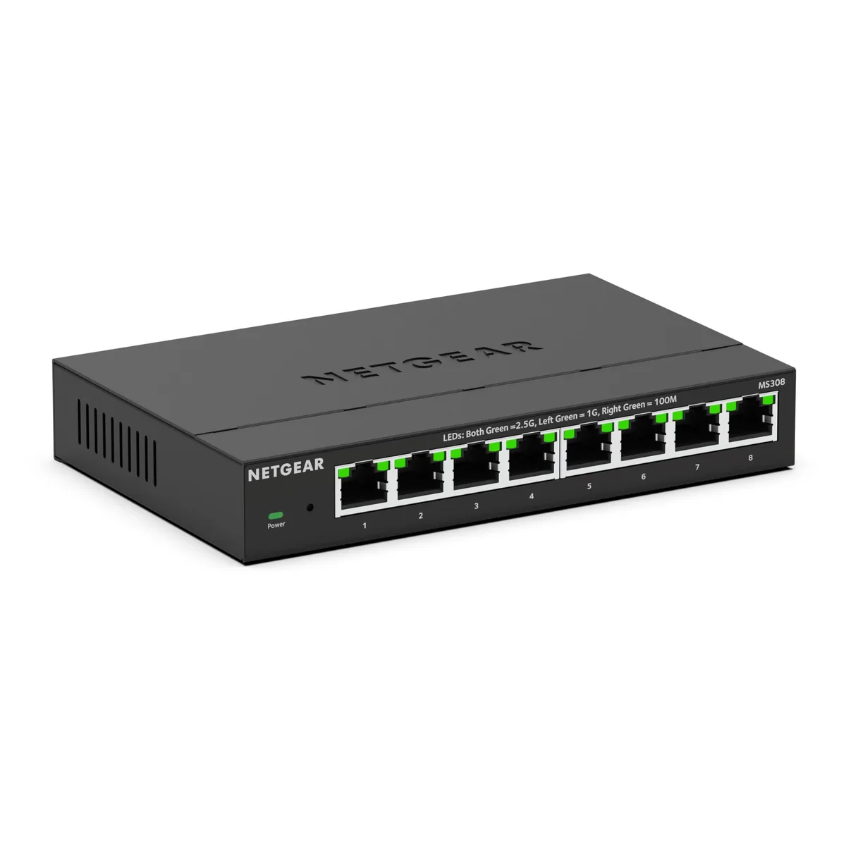 NETGEAR ProSafe MS308 8-port 2.5G unmanaged network switch — product photo
