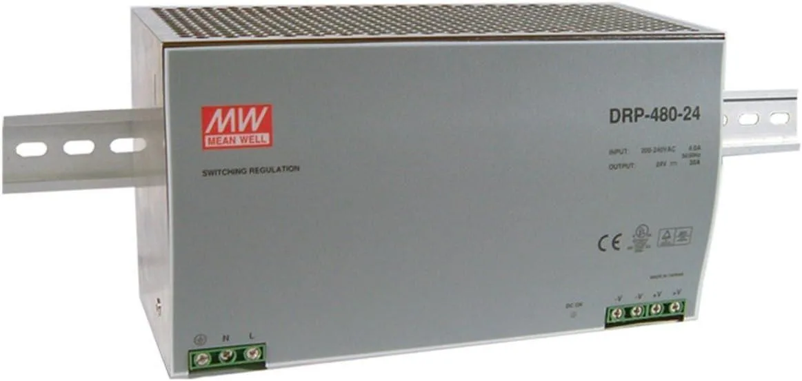 Mean Well Mean Well DRP-480-24 24V 20A 480W DIN Rail Power Supply — product photo