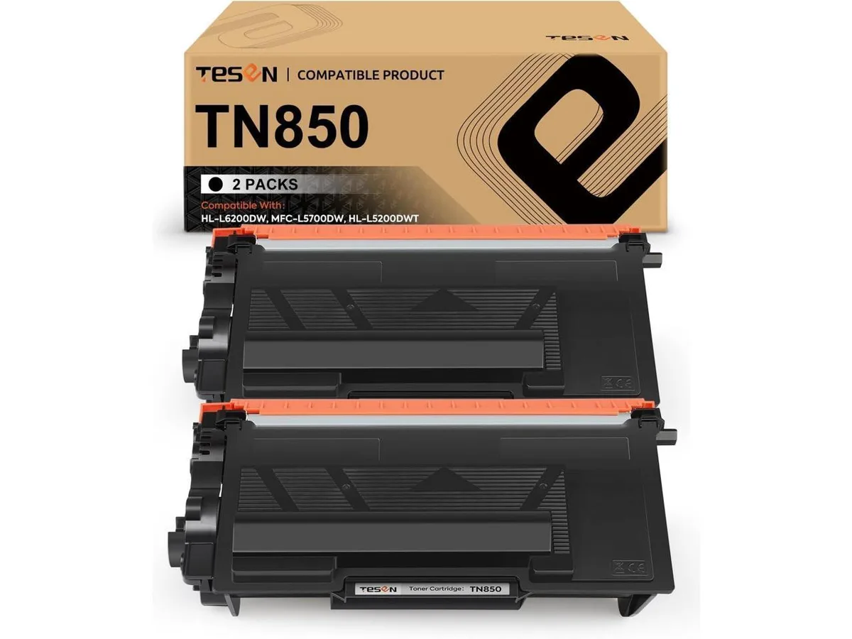 V4ink V4ink TN850 TN820 compatible toner cartridge 2 pack high yield 8000 pages — product photo