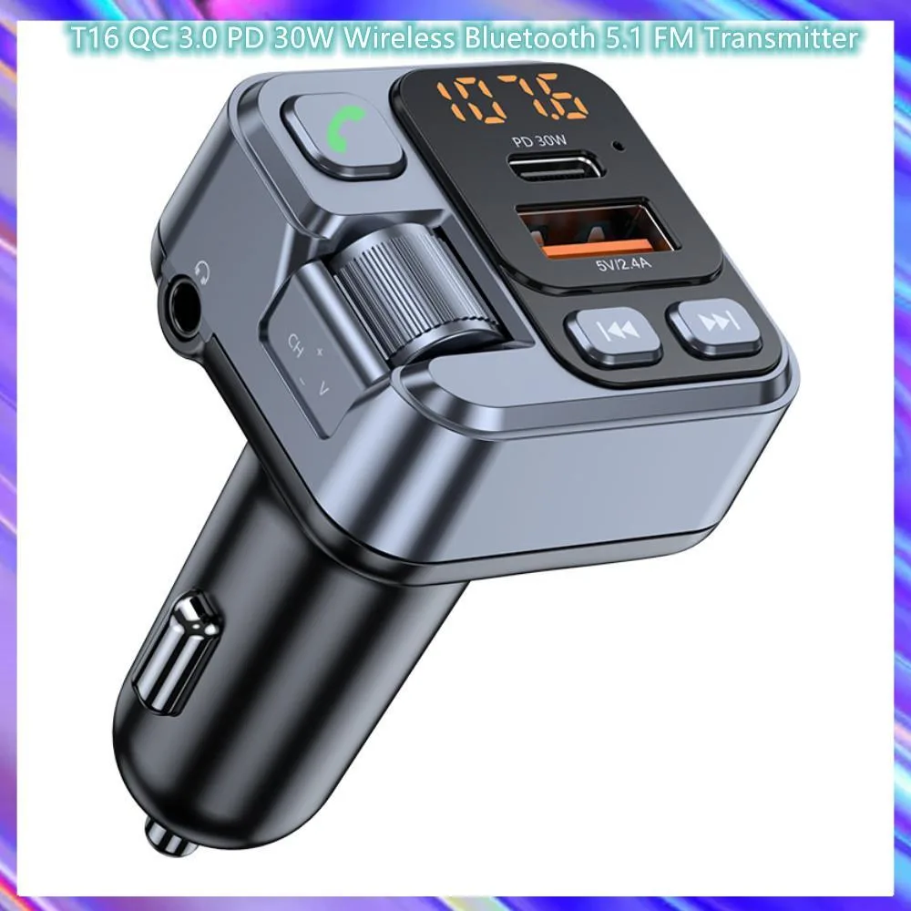 Ruth's sister Ruth's sister cto1020-8890 T16 PD 30W Bluetooth 5.1 FM Transmitter — product photo