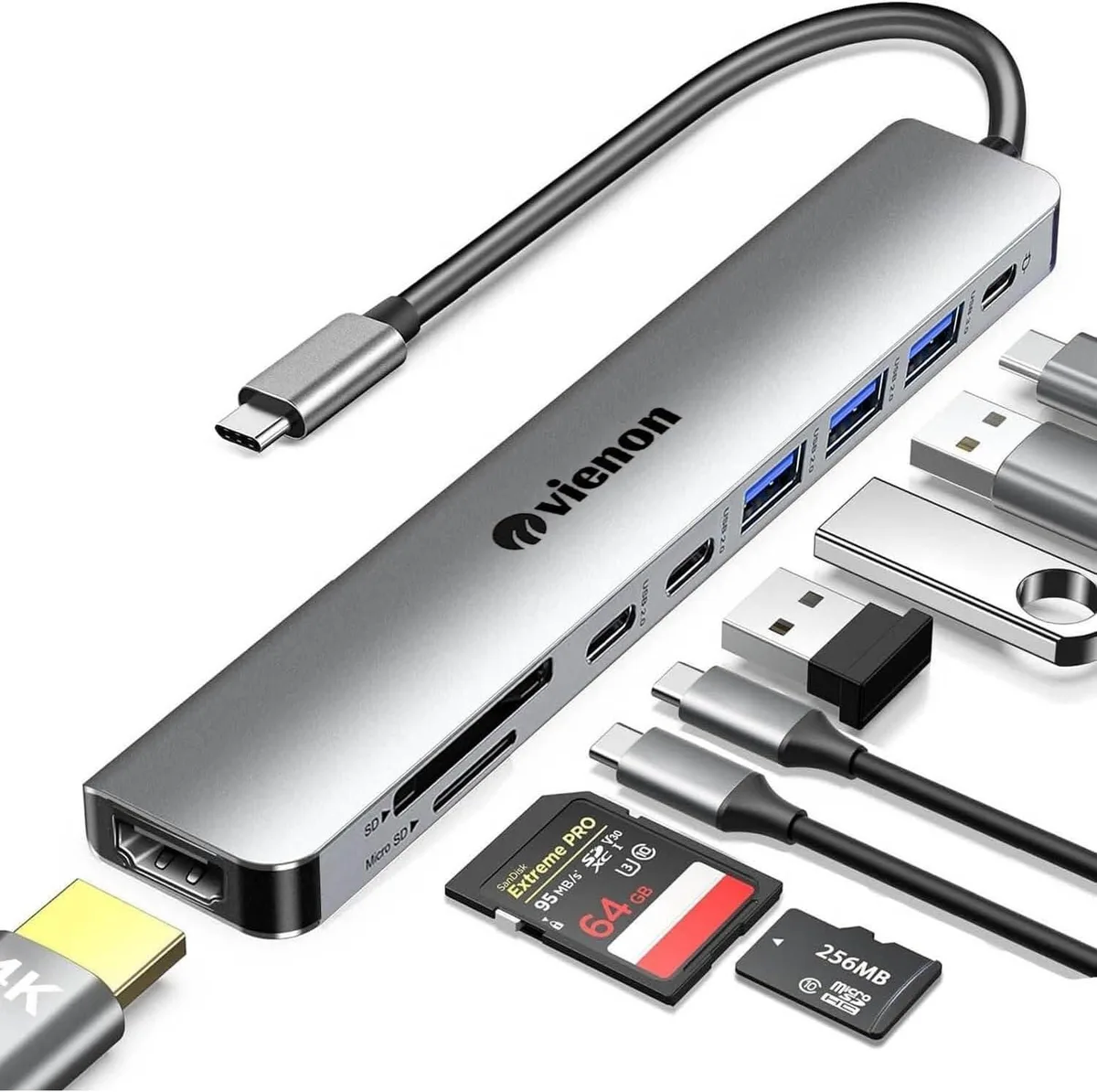 MCHOSE MCHOSE 9-in-1 USB C Hub 4K HDMI 100W PD 5Gbps — product photo