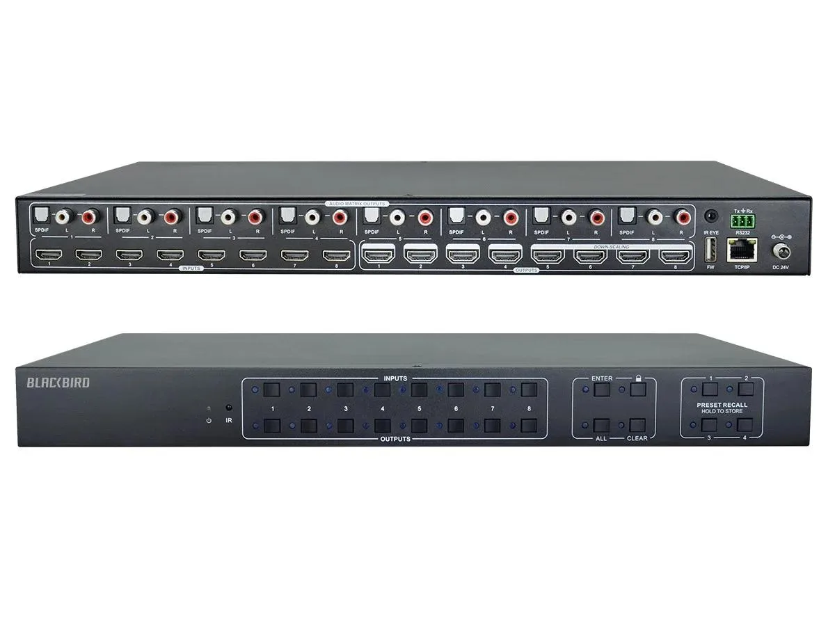 Monoprice Inc. Monoprice Blackbird 4K 8x8 HDMI Matrix Switch 124180 — product photo