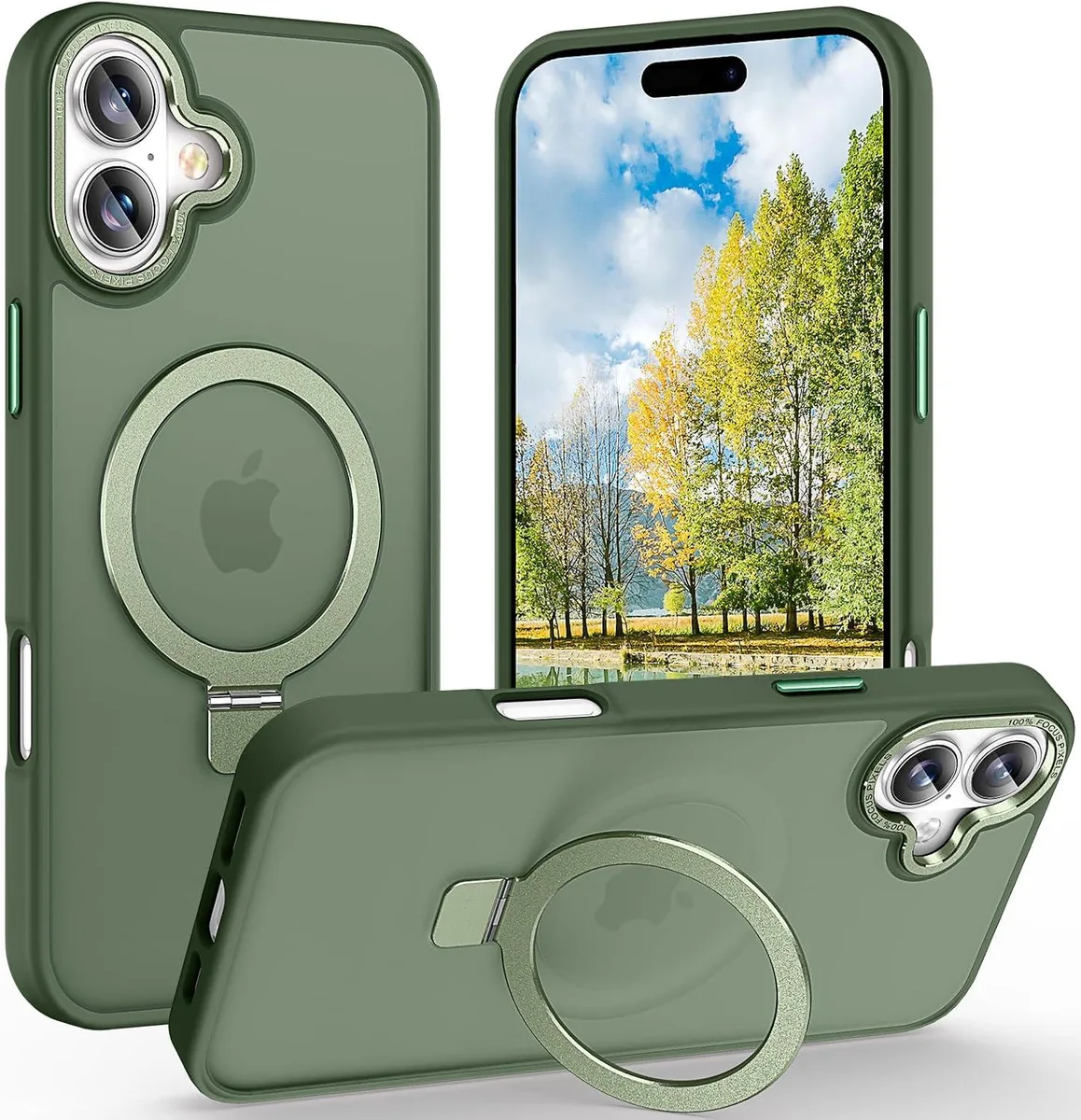 Transcend Transcend Magnetic iPhone 17 Case Ring Stand 6.3 Midnight Green — product photo