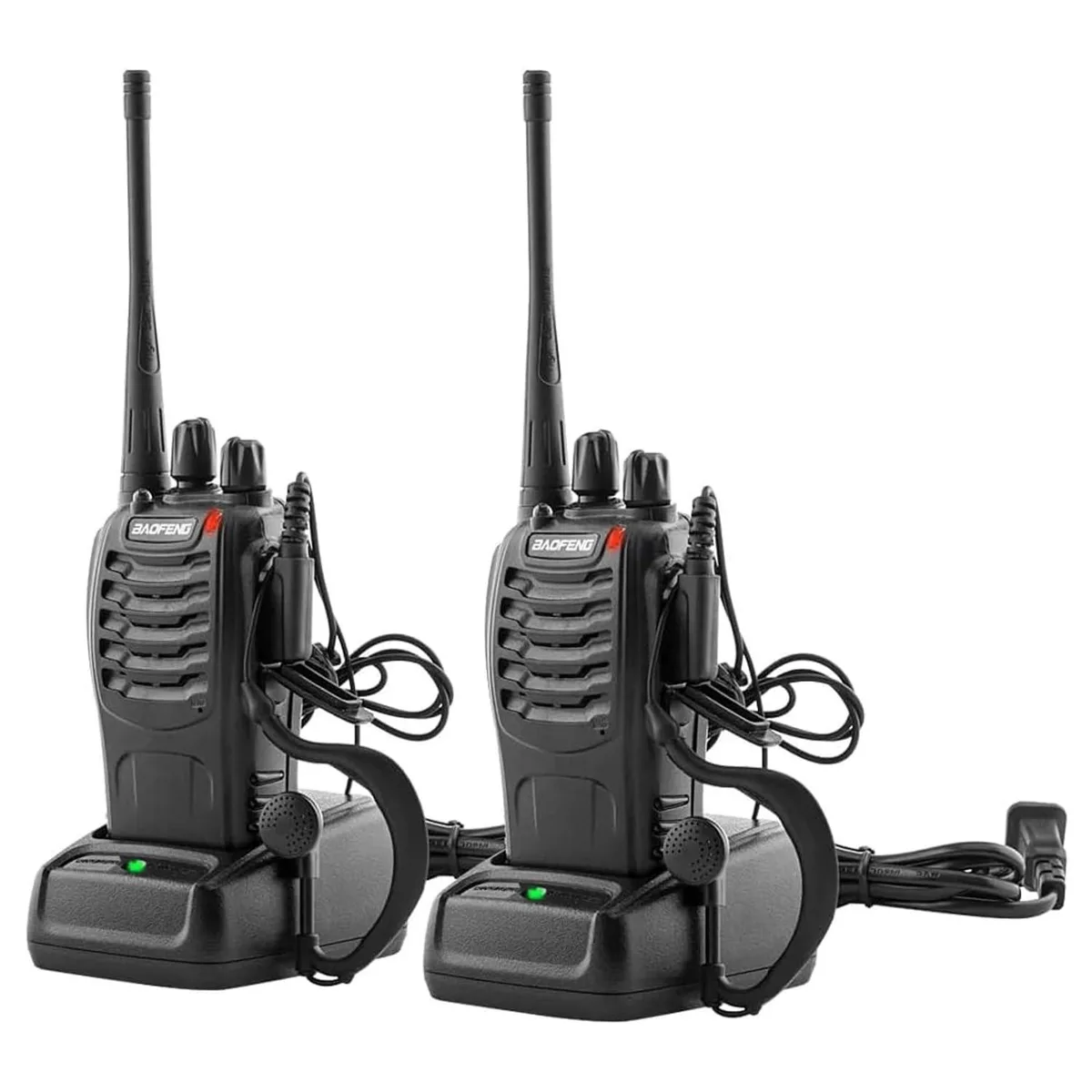  EMERSON BAOFENG BF-888S 16-channel two-way radio 2-pack with earpieces — product photo