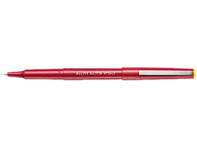 Pilot Pen Pilot Pen 11007 Razor Point Porous Point Pen Red Extra Fine .5mm Dozen — product photo