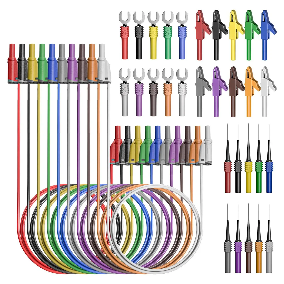 KEHIPI KEHIPI Banana Plug Silicone Test Leads Kit 40PCS — product photo