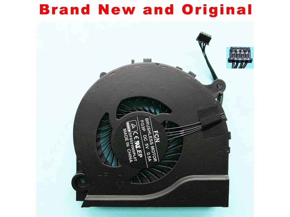 Fans Fans CPU cooler for HASEE K550D-I5 D1 K550D-I7 D1 DFS531005PL0T FG3P DC5V .5A — product photo