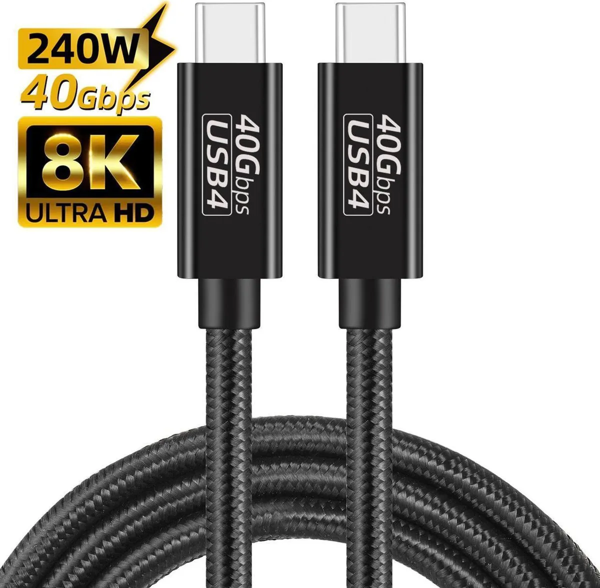 SMUGDESK SMUGDESK USB4 Cable 5FT 240W 40Gbps Thunderbolt 3/4 8K@60Hz — product photo