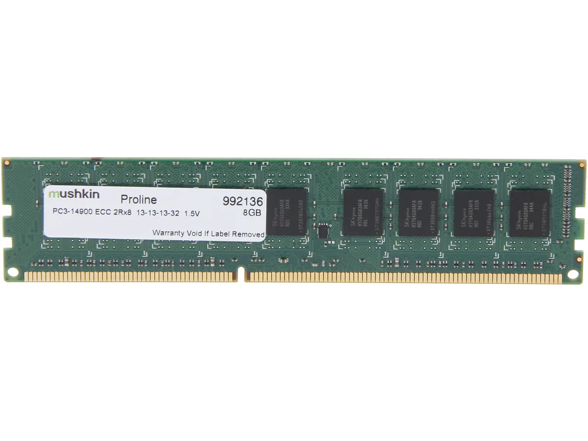 Mushkin Enhanced Mushkin Enhanced Proline 8GB ECC DDR3 1866 CL13 992136 server RAM — product photo