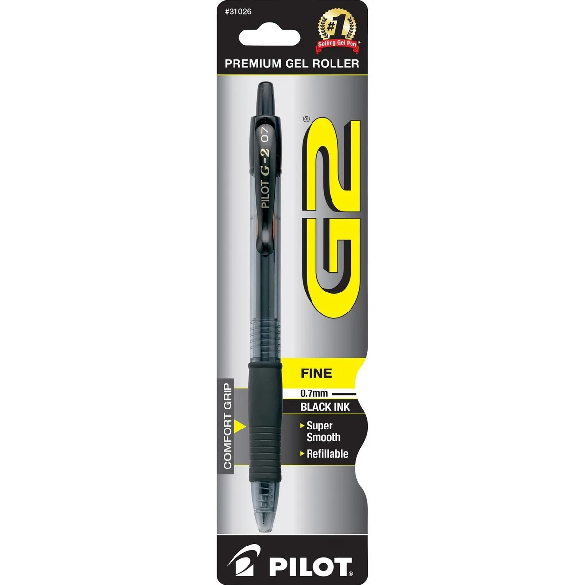 Pilot Pen Pilot Pen G2 Retractable Gel Pen Fine Point Black 31026 — product photo