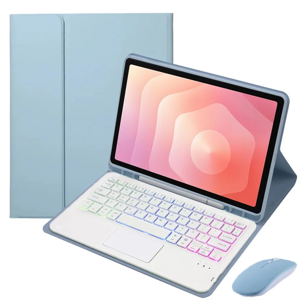 Timoom Timoom Detachable Bluetooth Keyboard Case with Trackpad for Galaxy Tab S11 11 Inch Misty Blue — product photo