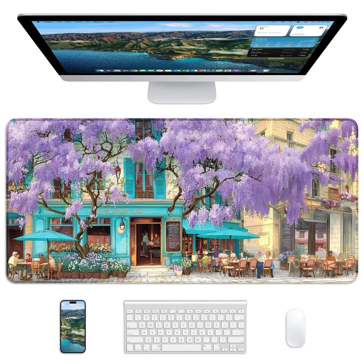  Velluxion XL Mouse Pad 31.5x15.7" Wisteria Cafe — product photo