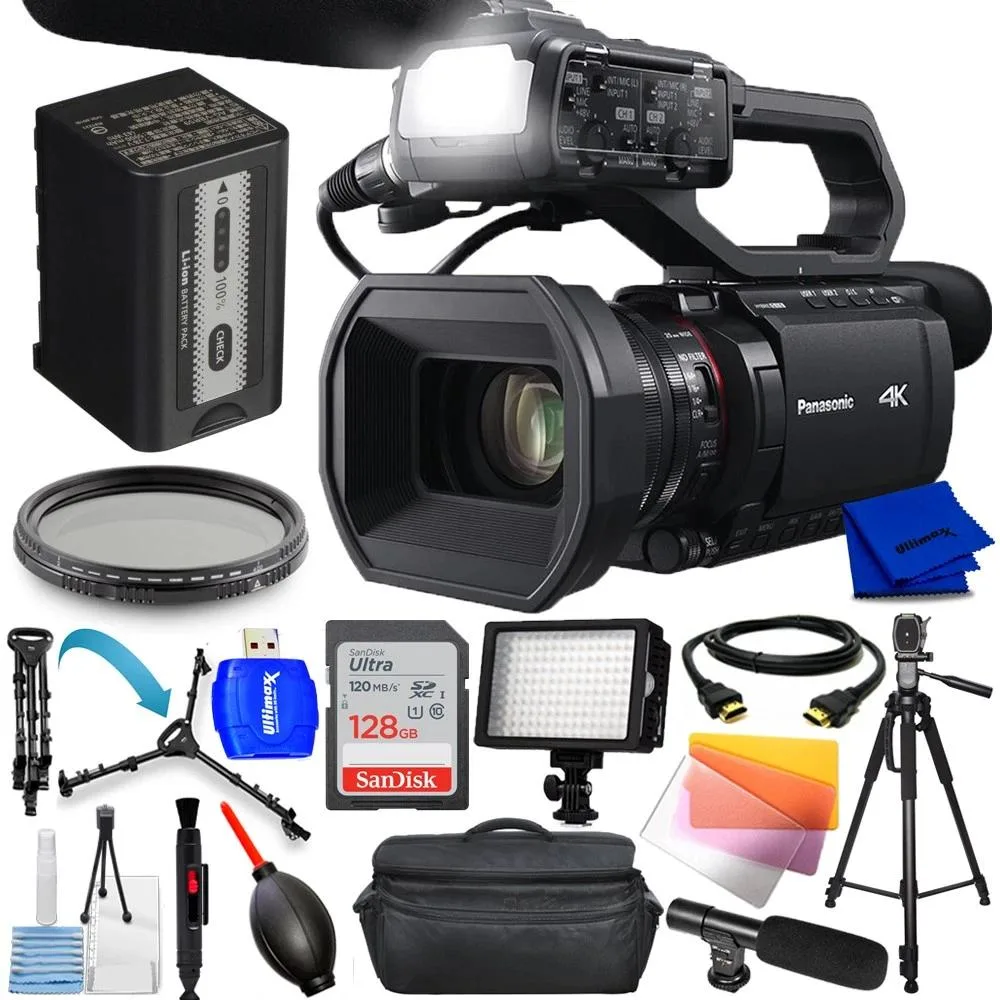 Panasonic Panasonic HC-X2100 4K60 professional camcorder 12-piece kit — product photo