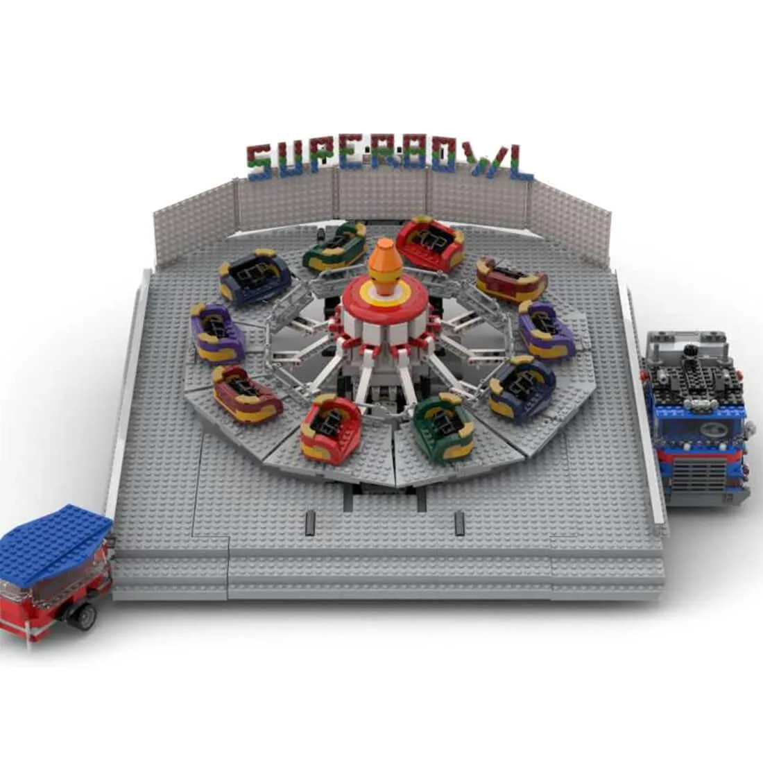 ZITIANYOUBUILD ZITIANYOUBUILD MOC-148109 Superbowl Fairground Ride 2839PCS Educational Building Set — product photo