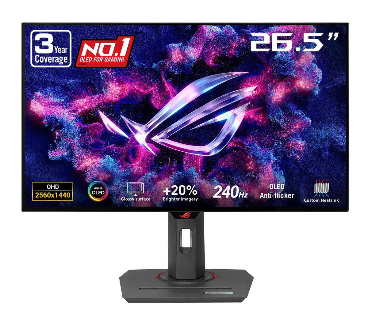 ASUS ASUS XG27AQDMG 27" QHD 240Hz OLED gaming monitor — product photo