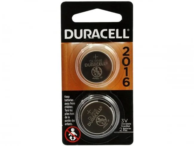 DURACELL DURACELL CR2016 Lithium Coin Cell Batteries 75mAh 2 Pack handheld pcs accessory — product photo