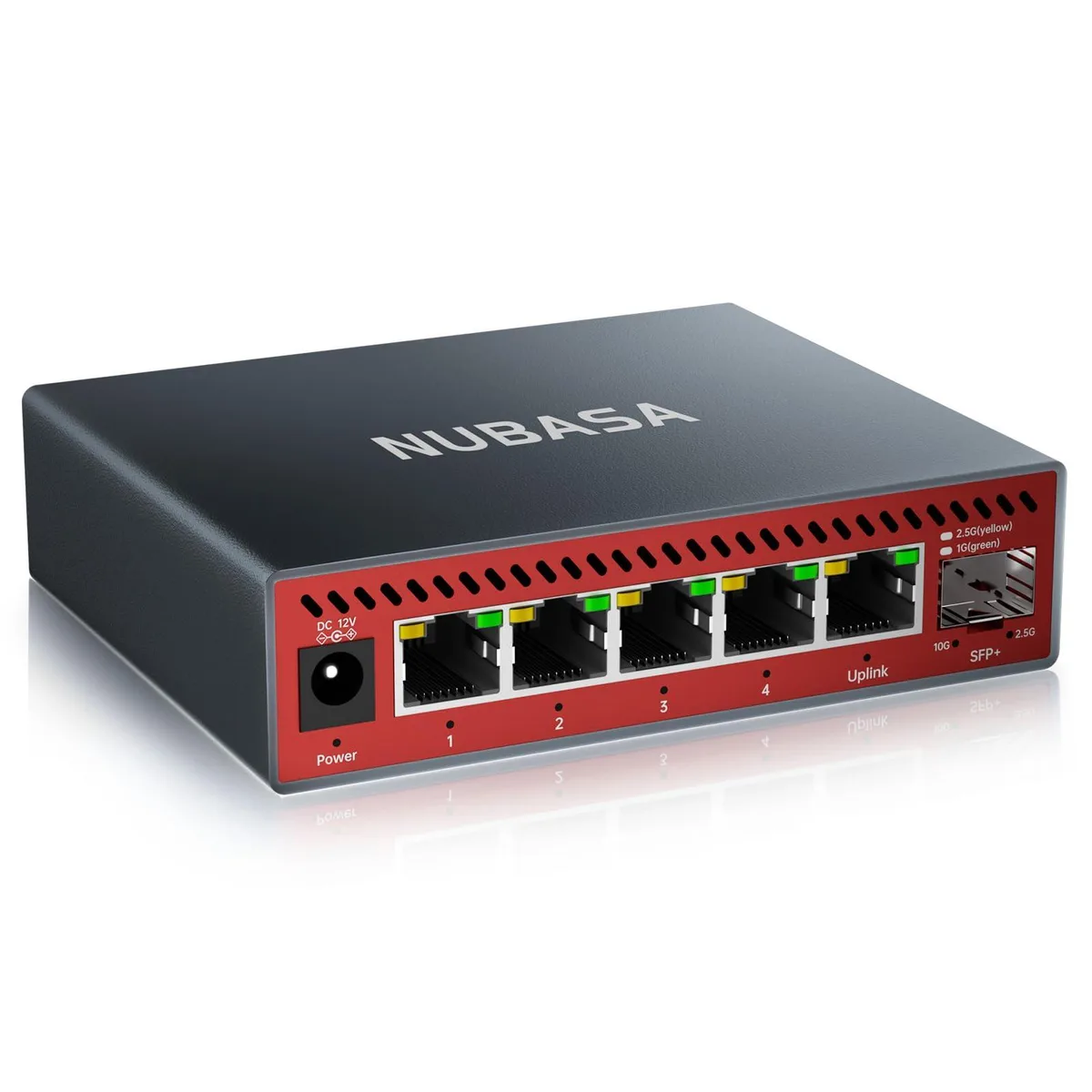  NUBASA 5-Port 2.5Gb Switch with 10Gb SFP+ Port — product photo