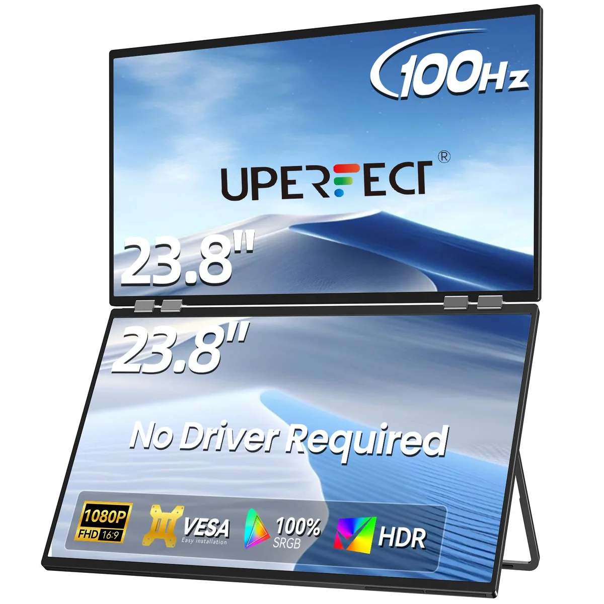 Uperfect Uperfect Delta 23.8" portable monitor 100Hz dual screen — product photo