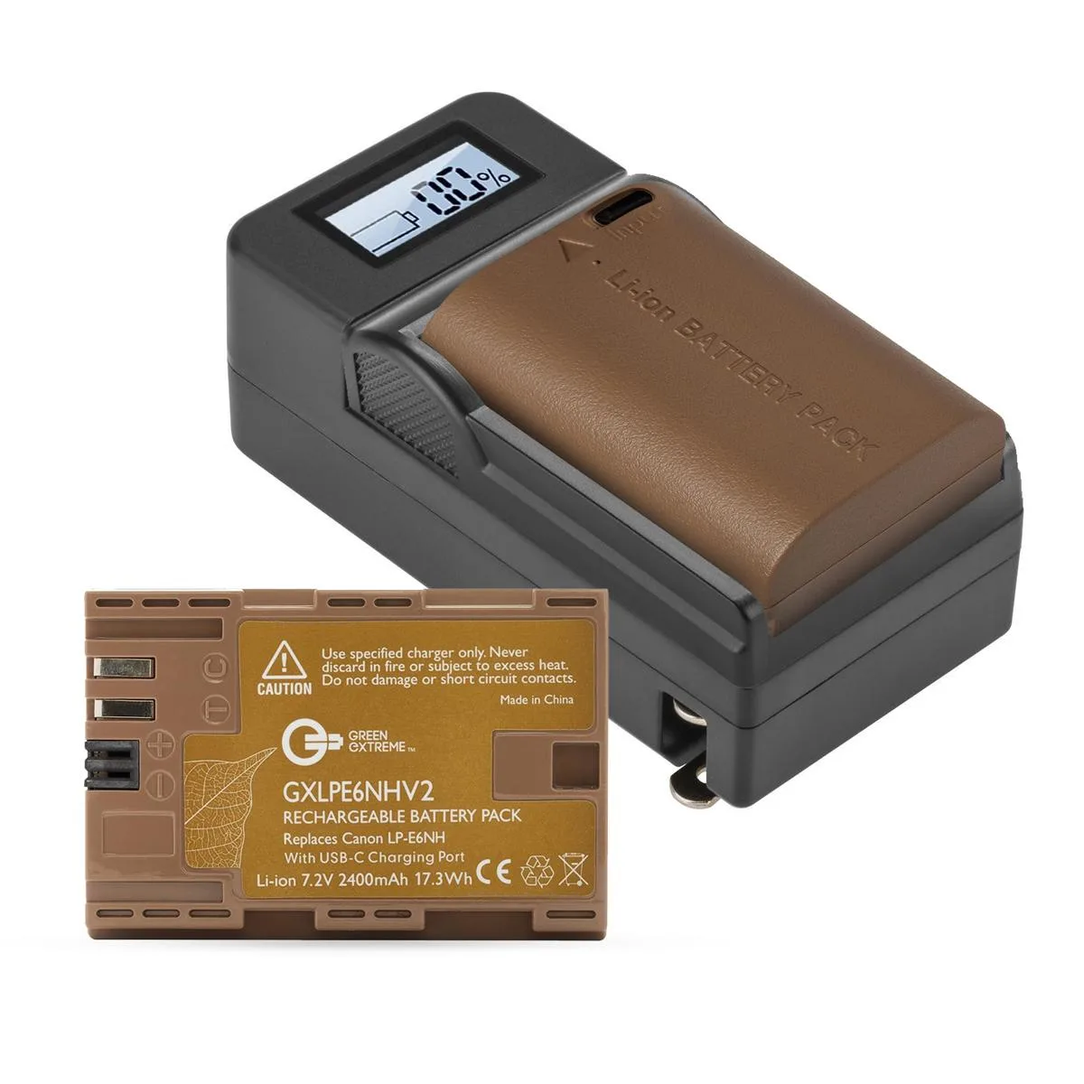 Green Extreme Battery Green Extreme 2 Pack LP-E6NH Battery & Smart Charger Kit — product photo