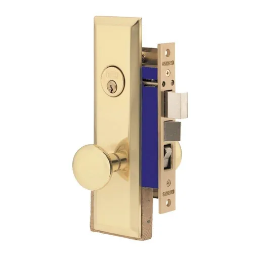 Marks USA Marks USA 114A/3-X Polished Brass Left Hand Mortise Entry Door Lock — product photo