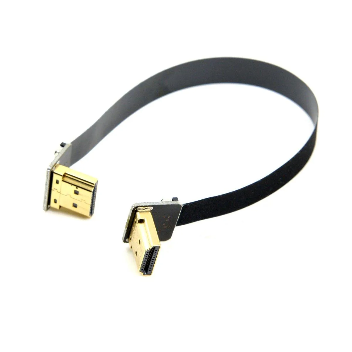 LORDWORLD LORDWORLD FPV HDMI Cable Dual Up Angled 90 Degree 50cm — product photo