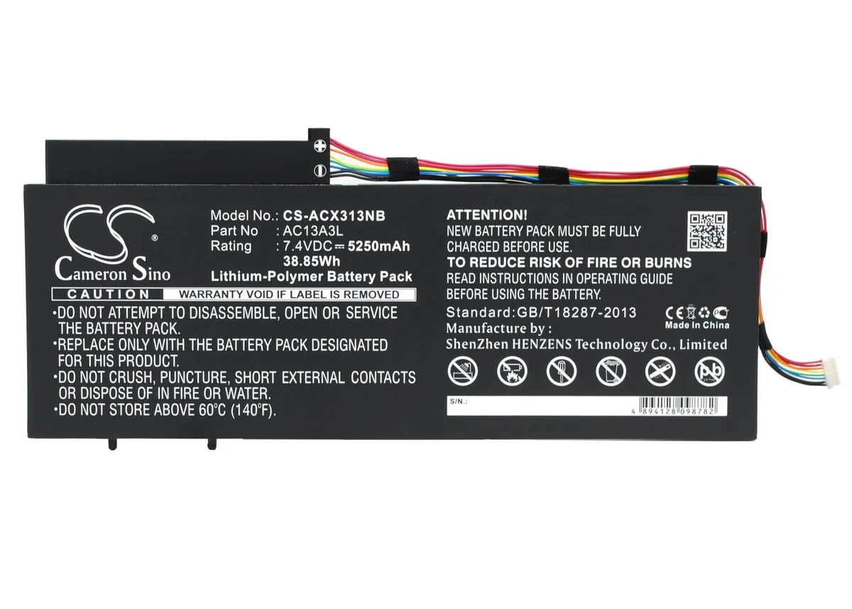 Cameron &amp; Co Cameron &amp; Co DS-CS-ACX313NB laptop battery 7.4V 5250mAh 38.85Wh Li-Polymer black — product photo