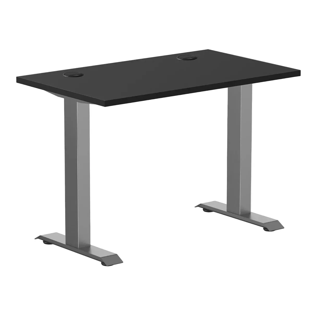 Desky Desky Zero Mini Office Desk Black Space Gray 40 x 24 in — product photo