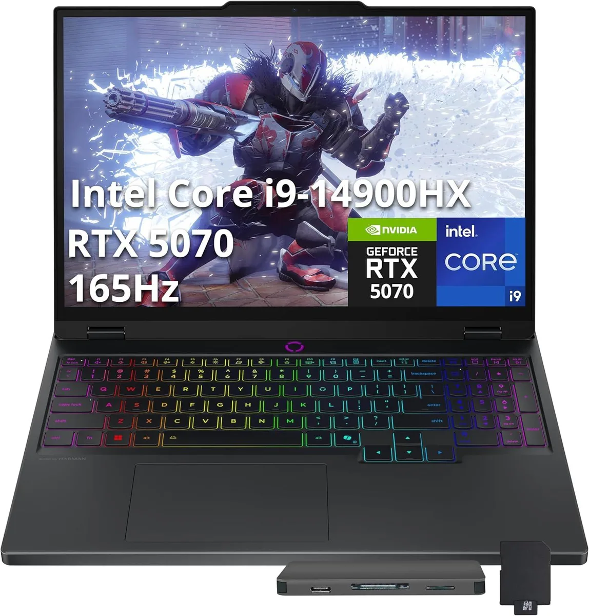 Lenovo Lenovo Legion 5 15.1" WQXGA 165Hz i9-14900HX RTX 5070 32GB 2TB Gaming Laptop — product photo