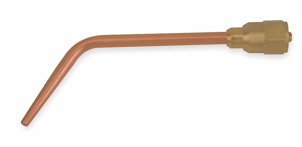 Victor 0325-0085 welding nozzle, brass finish, tip size 2, drill size 56