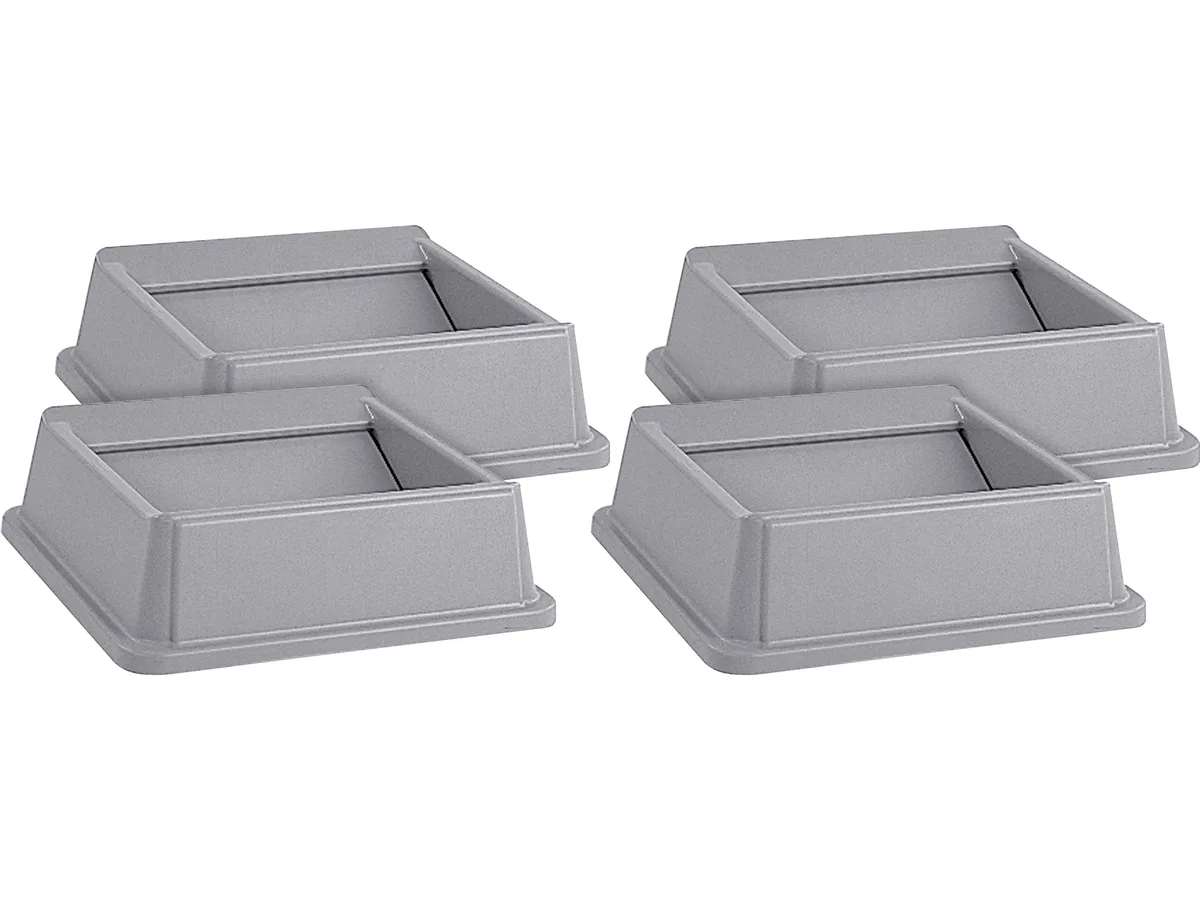 Rubbermaid Commercial Rubbermaid Commercial 266400GYCT Gray Swing Top Lid 4/Carton — product photo