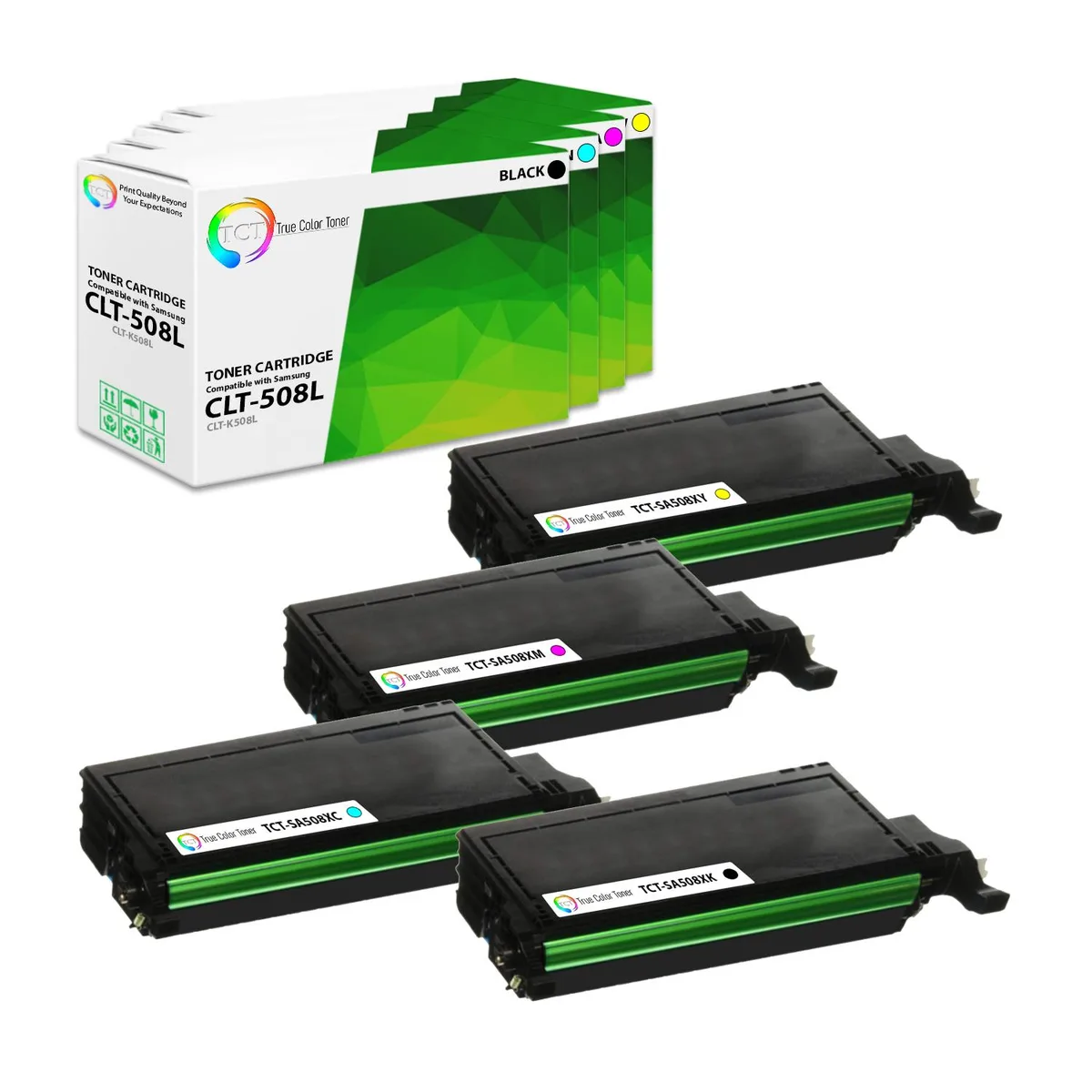 True Color Toner True Color Toner 508L 4-colour toner cartridge 4 pack 5000/4000 pages — product photo