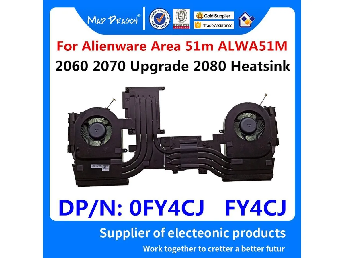 Fans Fans Dell Alienware 51M Area-51M 2060 2070 RTX 2080 case fan — product photo