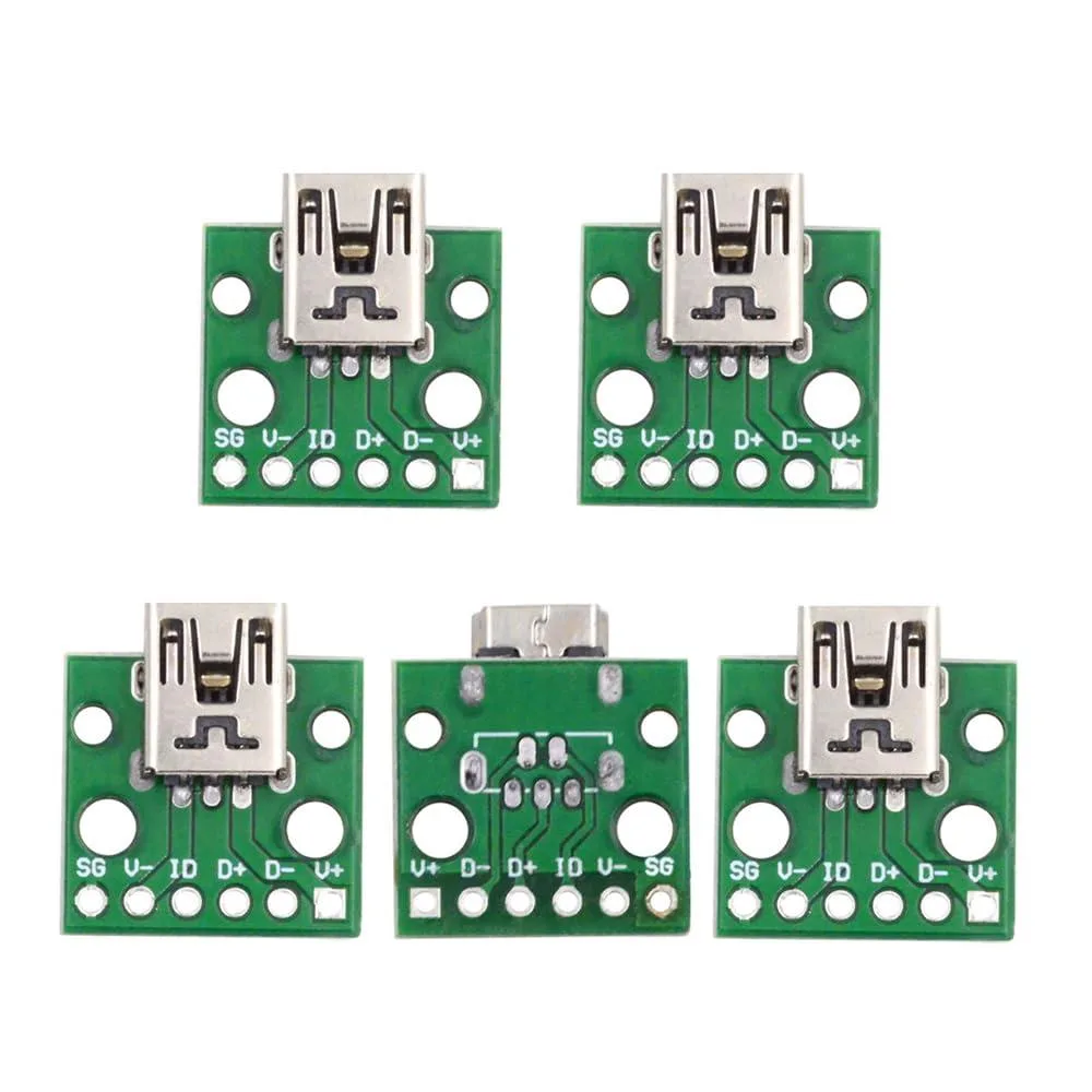 LORDWORLD LORDWORLD USB 2.0 Mini-B Female Socket 5pcs 480Mbps — product photo