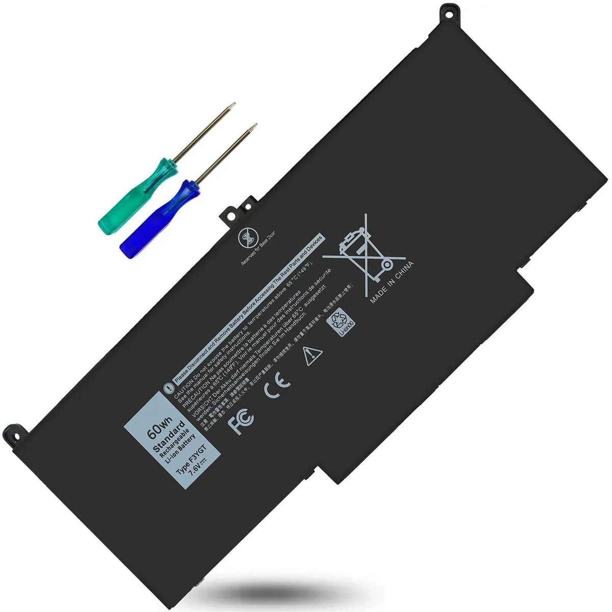 No Sew No Sew F3YGT 60Wh 7.6V 4-cell Li-Polymer laptop battery — product photo