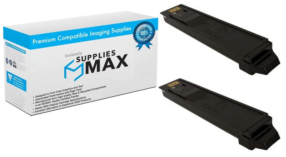 SuppliesMax SuppliesMax KYO1T02P30US0_2PK Black Toner Cartridge 2 Pack 12000 Pages — product photo