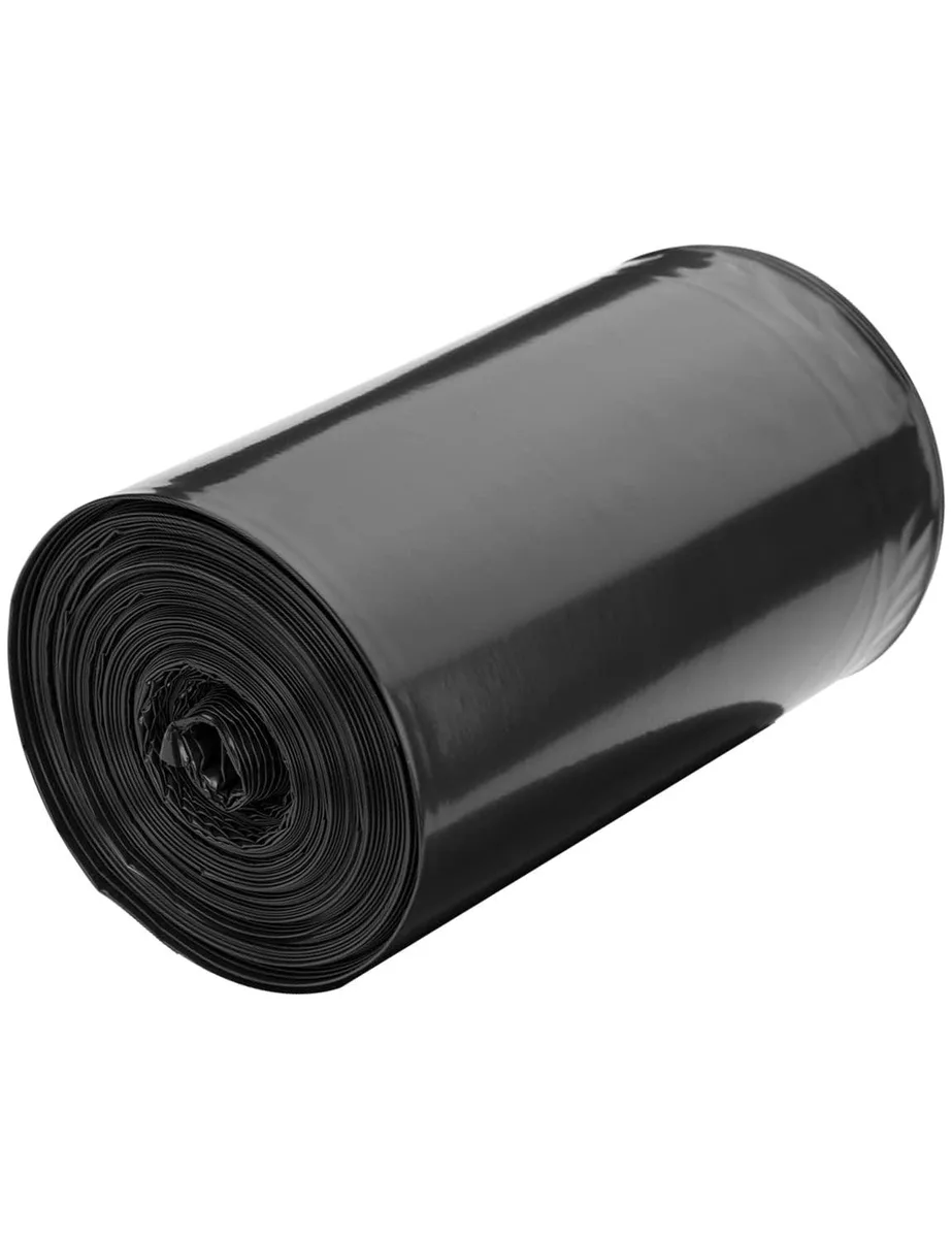 WAIKAS TBF4-80 4 Gallon Black Trash Bags 80 Count — product photo
