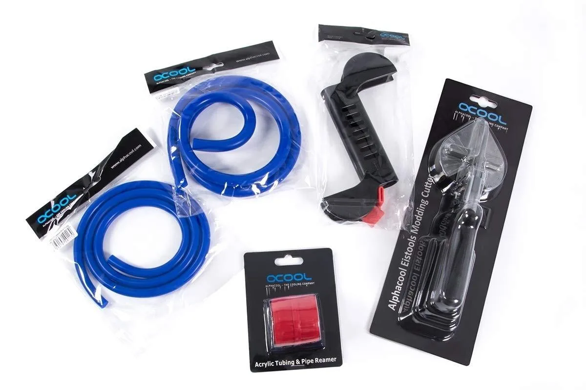 Alphacool HardTube Bending Kit with deburring tool, PETG cutter and silicone bending inserts